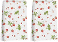 Blue Leaves 2 Pcs Artistic Strawberry Kitchen Towels Tea Towel by Blue+Leaves