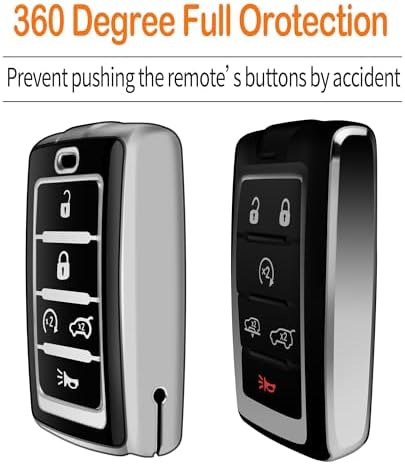 for Jeep Key Fob Cover with Keychain Soft Full Protection Key Shell Compatible - Image 4