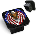 Bald Eagle Trailer Hitch Cover for 2 inch Receivers Blue USA Flag Bird Patriot by Unknown