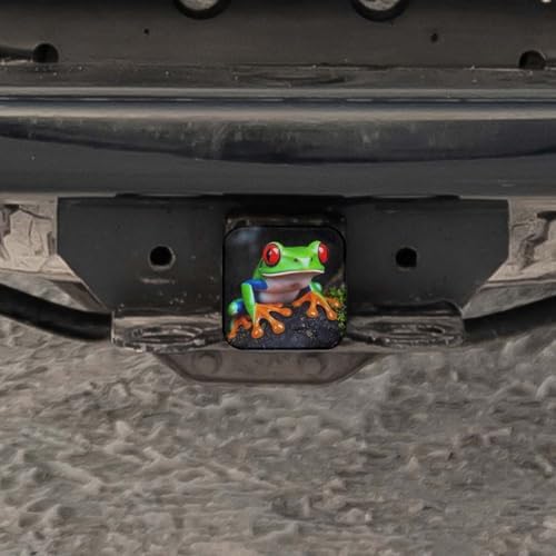 Swono 2 Inch Trailer Hitch Cover Tree Frog, Animal Red Eye Tree Frog Tree - Image 5