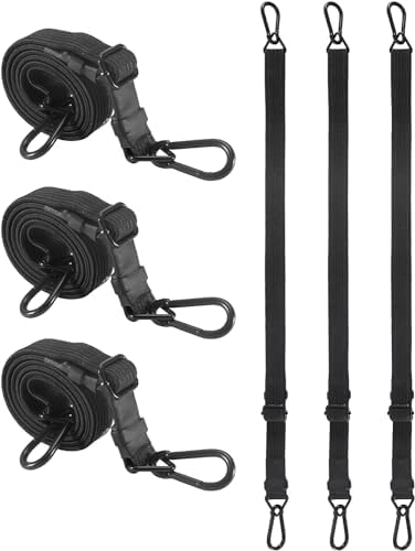 Heavy Duty 80" Flat Adjustable Carabiner Bungee Cords by LuckyStraps