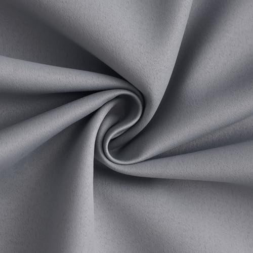 Yakamok Grey 100% Blackout Curtain Panels 72 inches, 2 Panels - Image 3