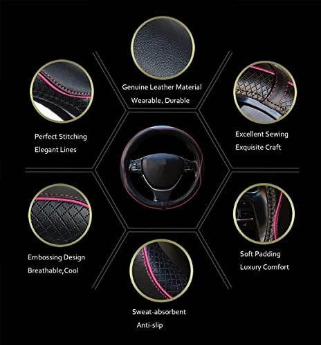Car Steering Wheel Cover, Breathable, Heavy Duty, Full Surround, Sports Style - Image 4