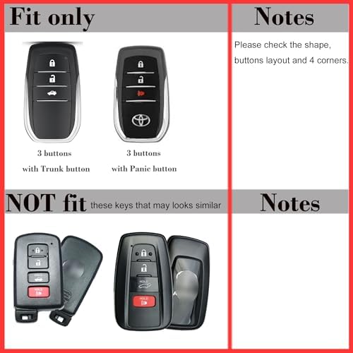 Silicone 3 Buttons Key Fob Cover Case Protector - Image 2