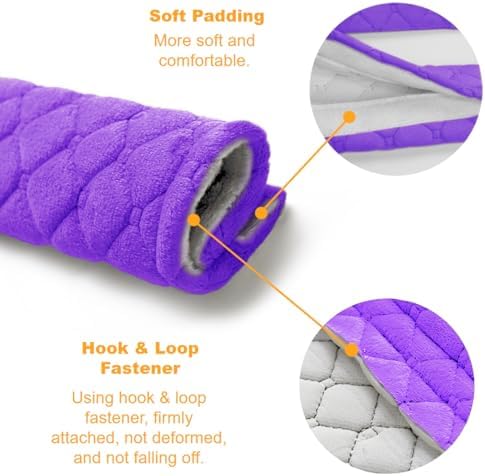 5 Pack Soft Comfort Car Seatbelt Cover Protector Pads Strap - Image 3