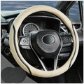 Beige Steering Wheel Cover by Muamos