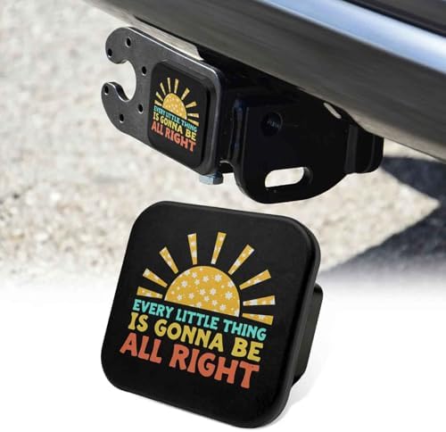 Trailer Hitch Cover 2 Inch Square Receiver Hitch Cover Rubber Tube Plug by Unknown