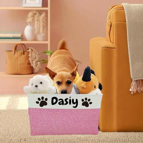 Personalized Dog Toy Basket Dog Toy Box - Image 2