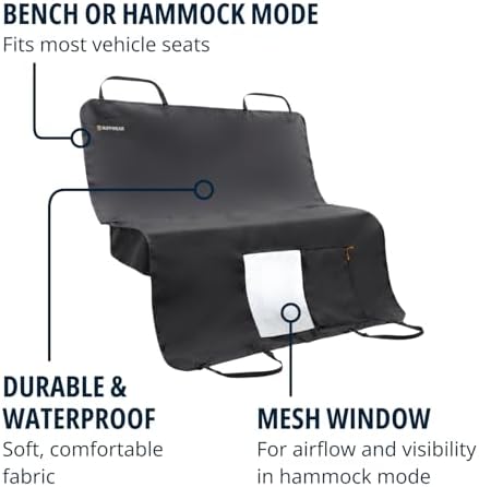 Ruffwear, Dirtbag Dog Car Seat Cover, Waterproof, Basalt Gray - Image 3