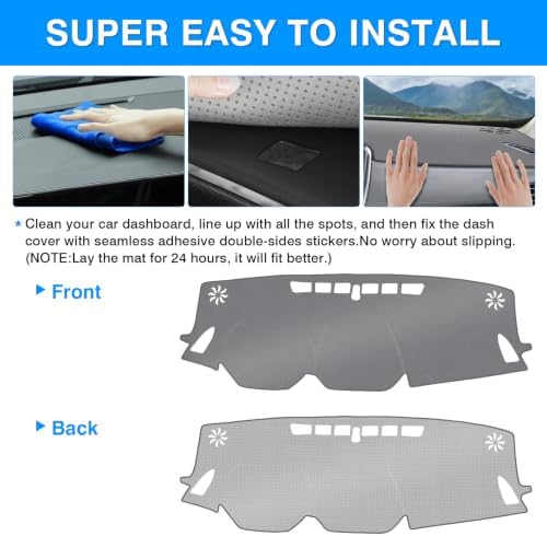 Autorder Gray Dashboard Cover Mat - Image 5