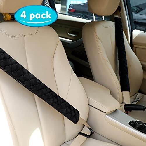 Tatuo 4 Pack Seat Belt Cover Extra Long Soft Pad - Image 4
