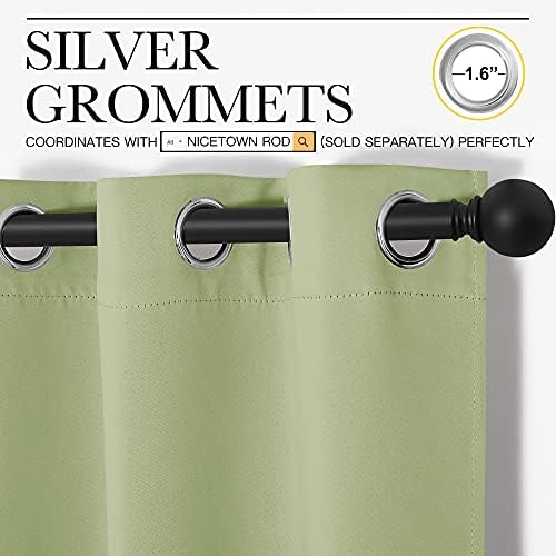NICETOWN Nursery Curtains 63 inch Long, Thermal Insulated & Room Darkning - Image 3