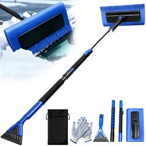 48" Snow Brush and Ice Scraper for Car, EVA Foam Head Snow Remover by XINDELL-NotJustForCleaningButForLifestyle