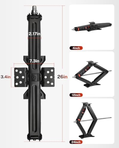 Kohree 6500lbs Heavy Duty RV Stabilizer Jacks 2 Pack, 24 Inch - Image 6