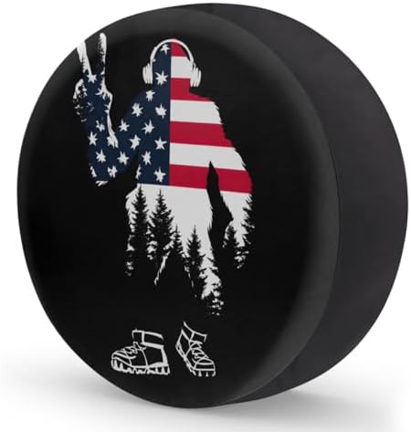 Rv Spare Tire Cover Wheel Bigfoot Flag Mountain Tire Covers Wheel Protectors - Image 2
