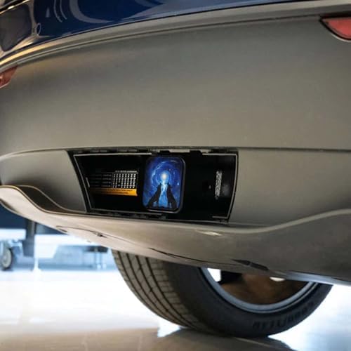 Swono Wolf Trailer Hitch Cover for 2" Receivers, Cosmos Galaxy Wildlife Wolf - Image 4