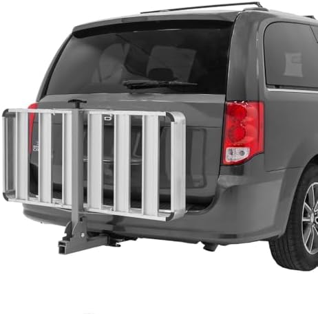 Elevate Aluminum Cargo Carrier, 500 lb, Folding Hitch Rack - Image 2