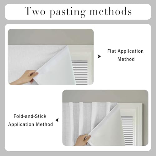 100% Blackout Adhesive Blackout Curtains- Self Stick Shades Window Blinds - Image 5