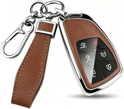 for Chevy Key Fob Cover PU Leather by HEKBRYN