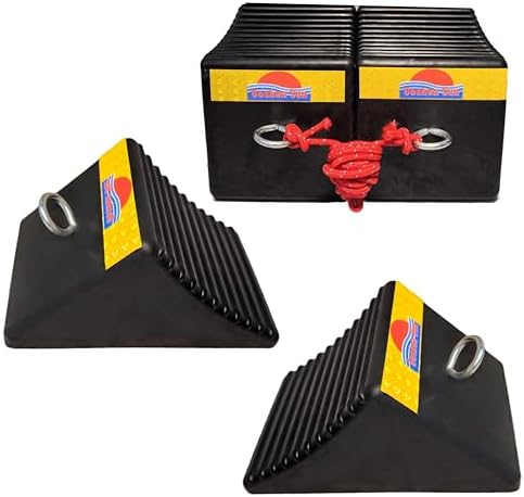 Goshen Sun- Heavy Duty Rubber Wheel Chocks by GoshenSun