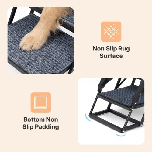 Veehoo Foldable Dog Steps for Car SUV, Large Dogs Stairs - Image 5