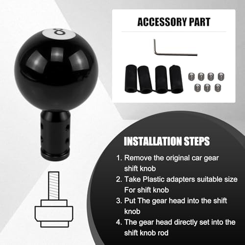 RYANSTAR 8 Ball Shift Knob Compatible - Image 3