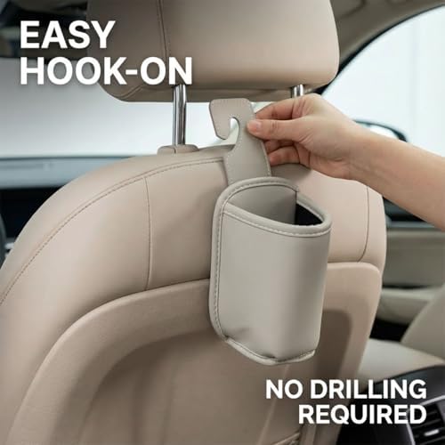 Craedli Car Door Cup Holder, Back Seat Hanging Storage Bag - Image 4