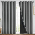 Yakamok Grey Blackout Curtains 84 Inches Long by Yakamok