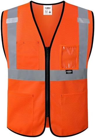 JKSafety Safety Vest for men women Hi Vis Vest by JKSafety