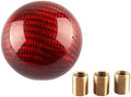Round Ball Shift Knob 5 6 Speed Carbon Fiber Gear Shifter Knob by YIUIY