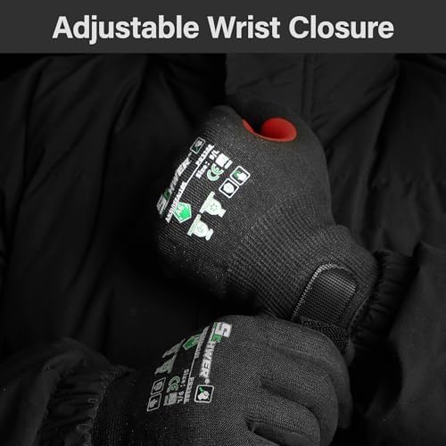 FreezeGuard Winter Work Gloves for Men and Women, ANSI A6 Cut Resistant Gloves - Image 5
