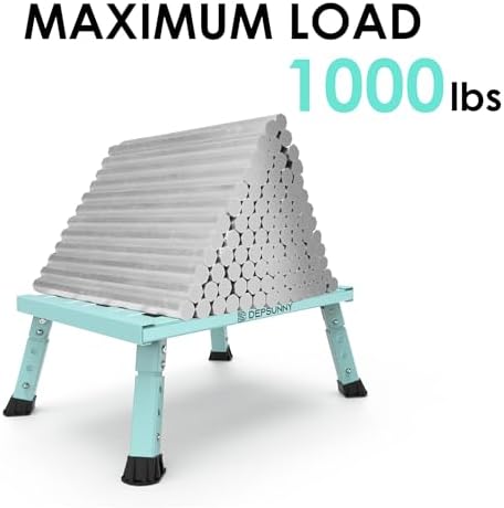 Adjustable RV Step Stool, Wide Platform, Foldable Legs - Image 6