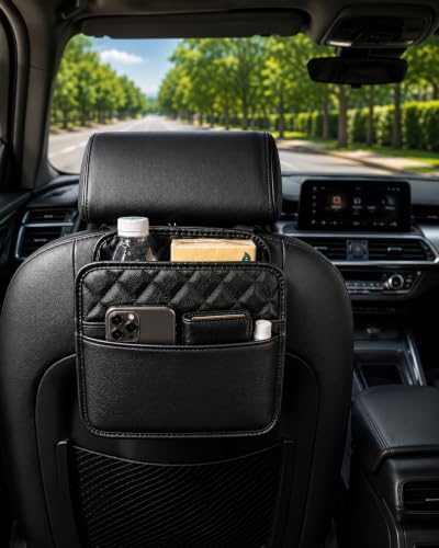 Premium PU Leather Car Backseat Organizer - Image 3