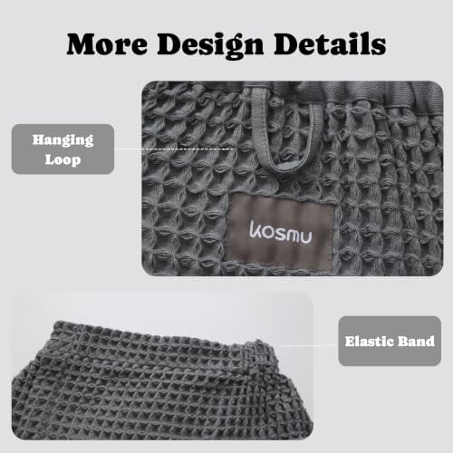 Luxury Organic Japanese Cotton Waffle Body Towel Wrap - Image 7