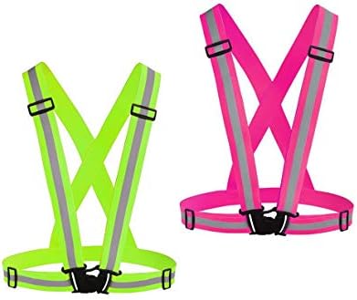 Chiwo Reflective Vest Running Gear 2Pack, High Visibility Safety Vest by Chiwo