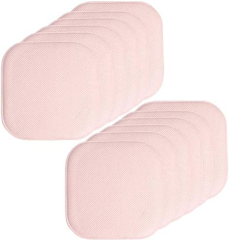 Sweet Home Collection Chair Cushion Memory Foam Pads Honeycomb Pattern Slip Non by SweetHomeCollection