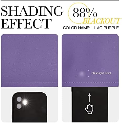 NICETOWN Lilac Purple Room Darkening Curtains - Image 4