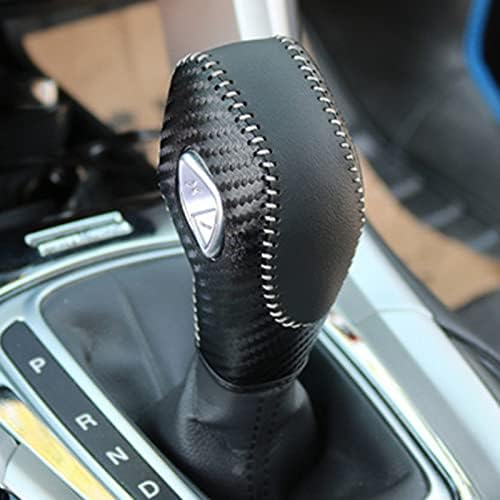 EATAKWARD PU Carbon Fiber Automobile Gear Shift Knob Cover Fit - Image 4