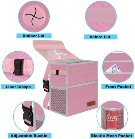 Femuar Leak Proof Car Trash Can - Image 2