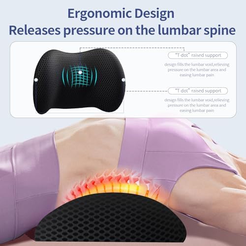 Lumbar Support Pillow for Office Chair, Memory Foam Car Back Cushion - Image 5