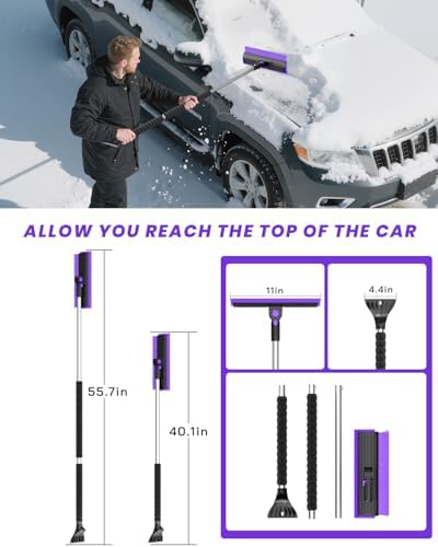 helloleiboo 55.7" Extra Long Ice Scraper - Image 6