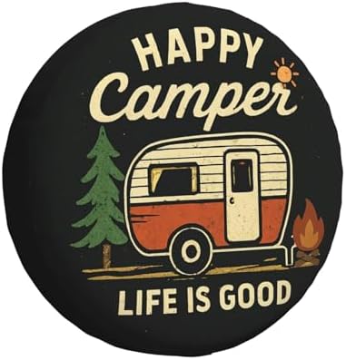 Spare Tire Cover Happy Campers Wheel Covers Weatherproof Universal Wheel by Unknown