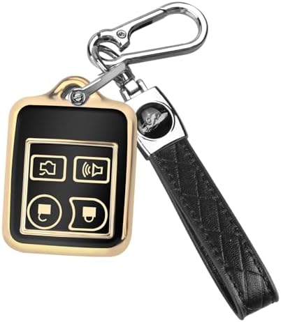 QBUC for Ford 4 Buttons Key Fob Cover by QBUC
