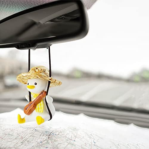 Cool Swinging Duck Car Hanging Ornament, Pendant Interior Rearview Mirror - Image 5