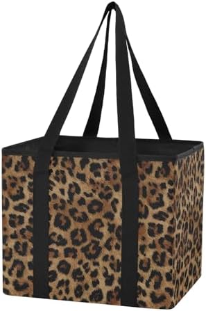 ALAZA Cheetah Leopard Print Animal Car Trunk Organizer and Storage by ALAZA