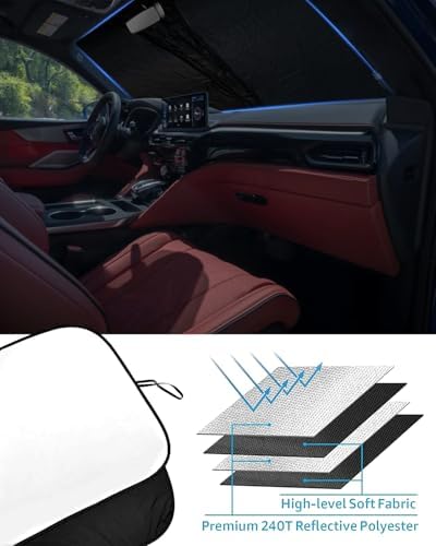 Foldable Front Windshield Sunshade fit - Image 3