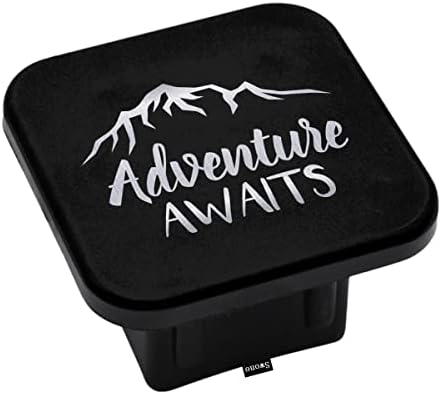 Swono Adventure Awaits Hitch Covers 2 Inch Inspiration Quote Adventure by Swono