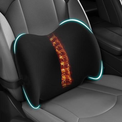 BYMECOST Lumbar Support Pillow for Car, Memory Foam Car Back Cushion by BYMECOST