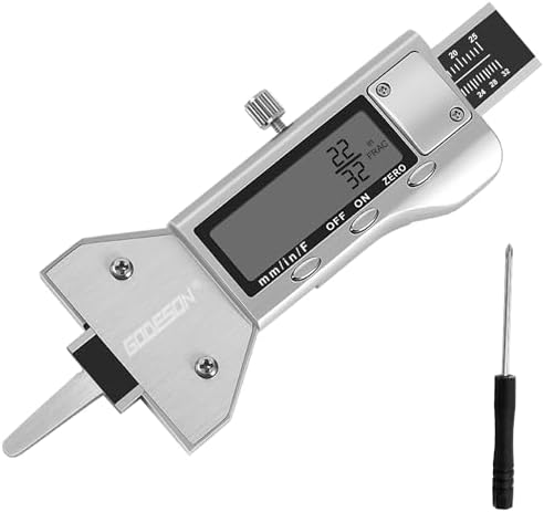GODESON Metal Digital Tire Tread Depth Gauge, LCD Display Tire Tread Depth Gauge by GODESON