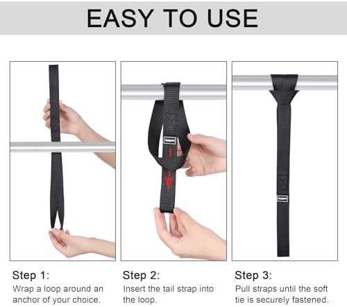 Ayaport Soft Loop Tie Down Straps 18 inches - Image 5